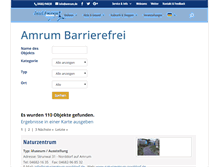 Tablet Screenshot of barrierefrei.amrum.de