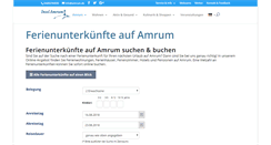 Desktop Screenshot of onlinebuchen.amrum.de